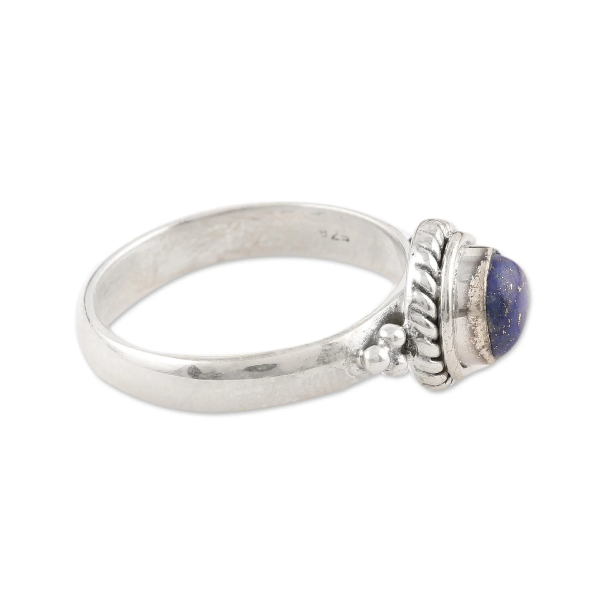 Hand Made Sterling Silver and Lapis Lazuli Ring - Mystery | NOVICA