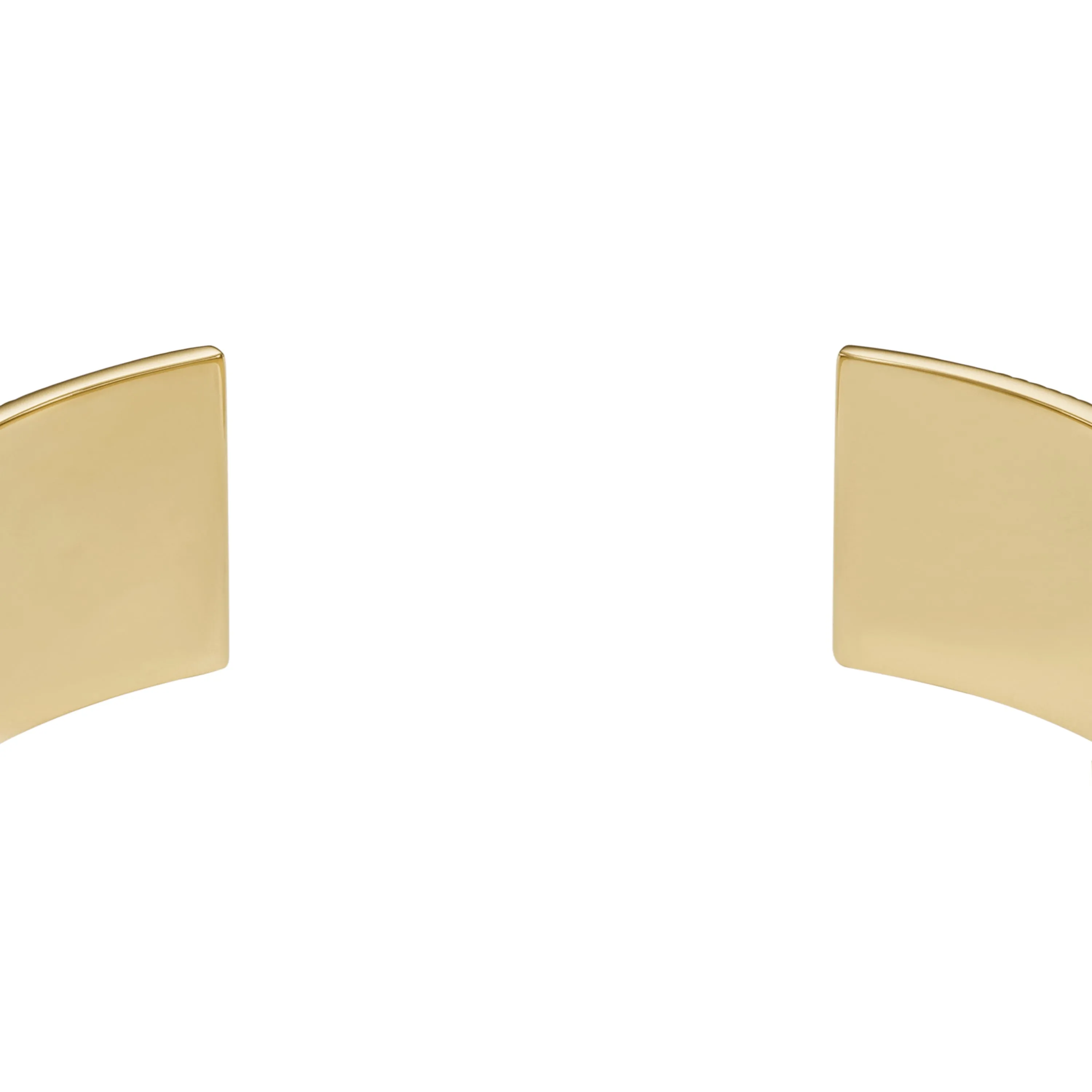 Harlow Linear Texture Gold-Tone Stainless Steel Cuff Bracelet