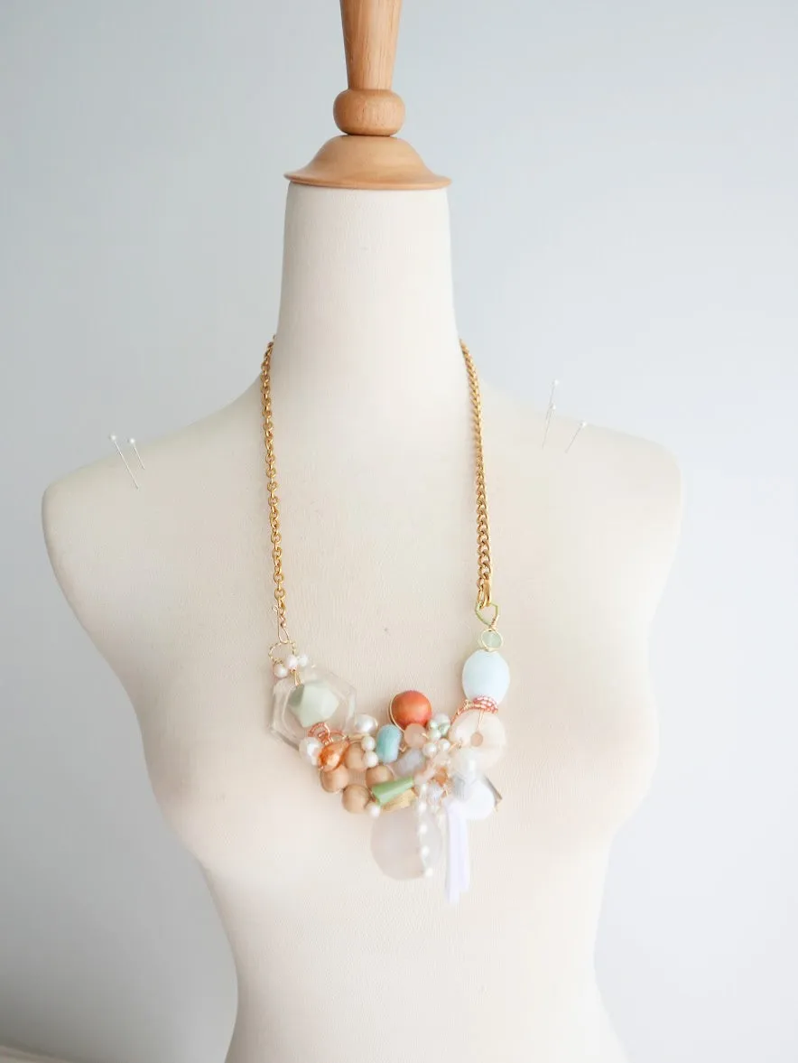 Harvest Peaches And Cream Statement Necklace