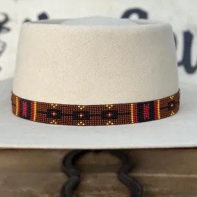 Hatband B2-M | 11 Row Stretch T-Bird Rust/Red/Black