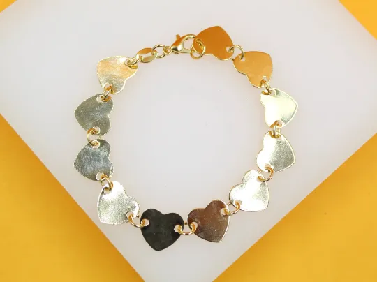 Heart Flat Bracelet (I511)