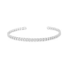 Infinity Rhodium Colour Bangle