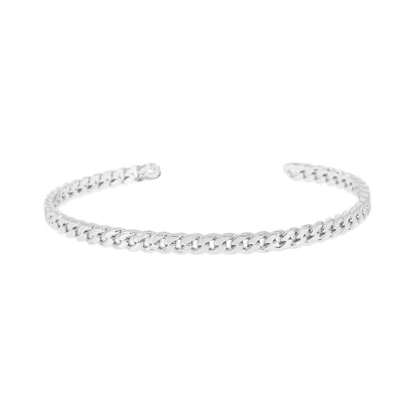 Infinity Rhodium Colour Bangle