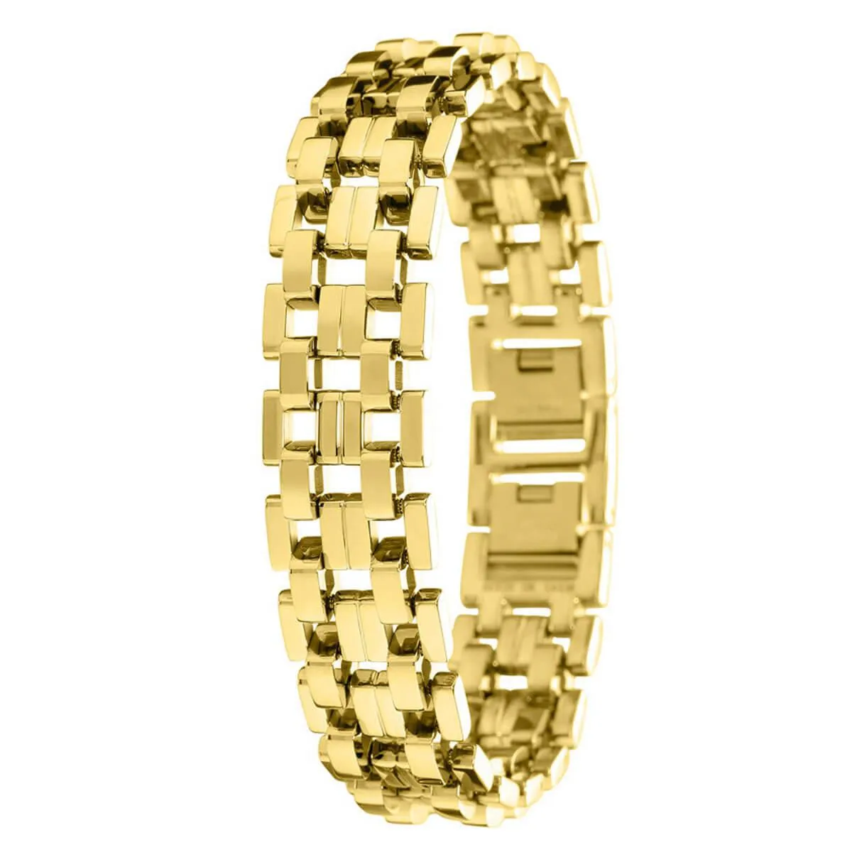 Invicta Men's Bracelet - Elements Yellow Gold Plated Stainless Steel | 30339