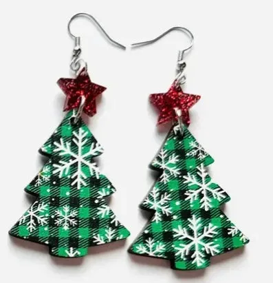 Jewelry - Christmas Tree Earrings