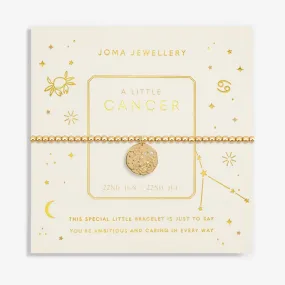 Joma Jewellery Gold Star Sign A Little 'Cancer' Bracelet