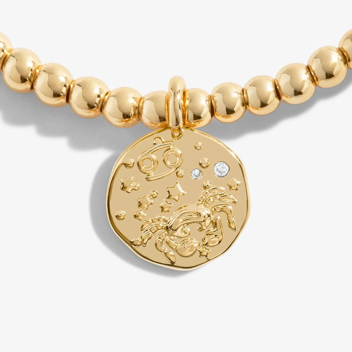 Joma Jewellery Gold Star Sign A Little 'Cancer' Bracelet