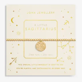 Joma Jewellery Gold Star Sign A Little 'Sagittarius' Bracelet