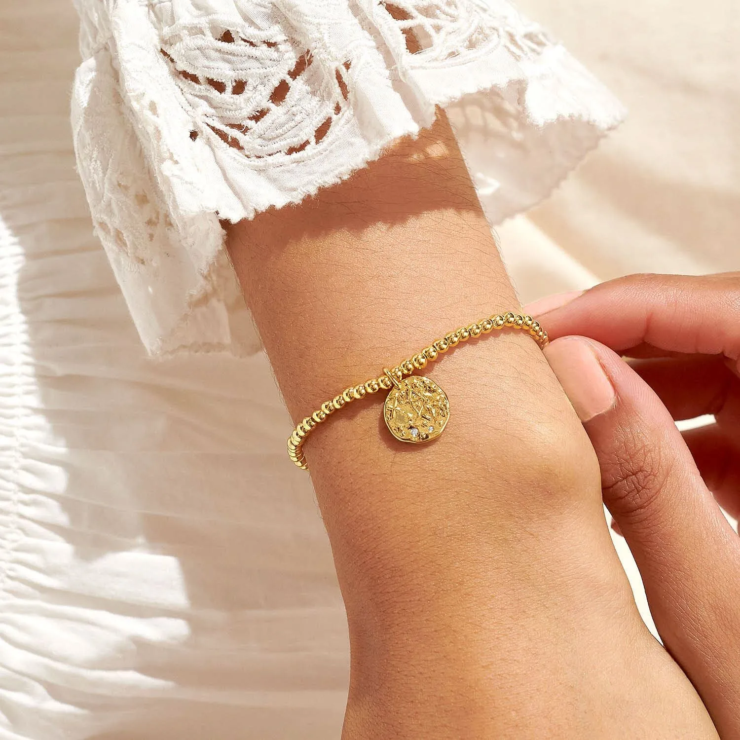 Joma Jewellery Gold Star Sign A Little 'Sagittarius' Bracelet