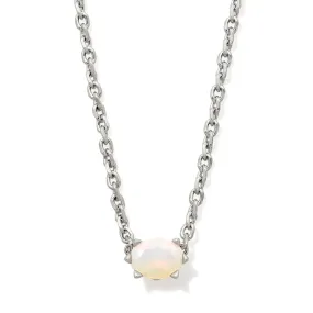 Kendra Scott | Cailin Silver Pendant Necklace in Champagne Opal Crystal