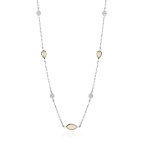 Kyoto Opal Silver Necklace