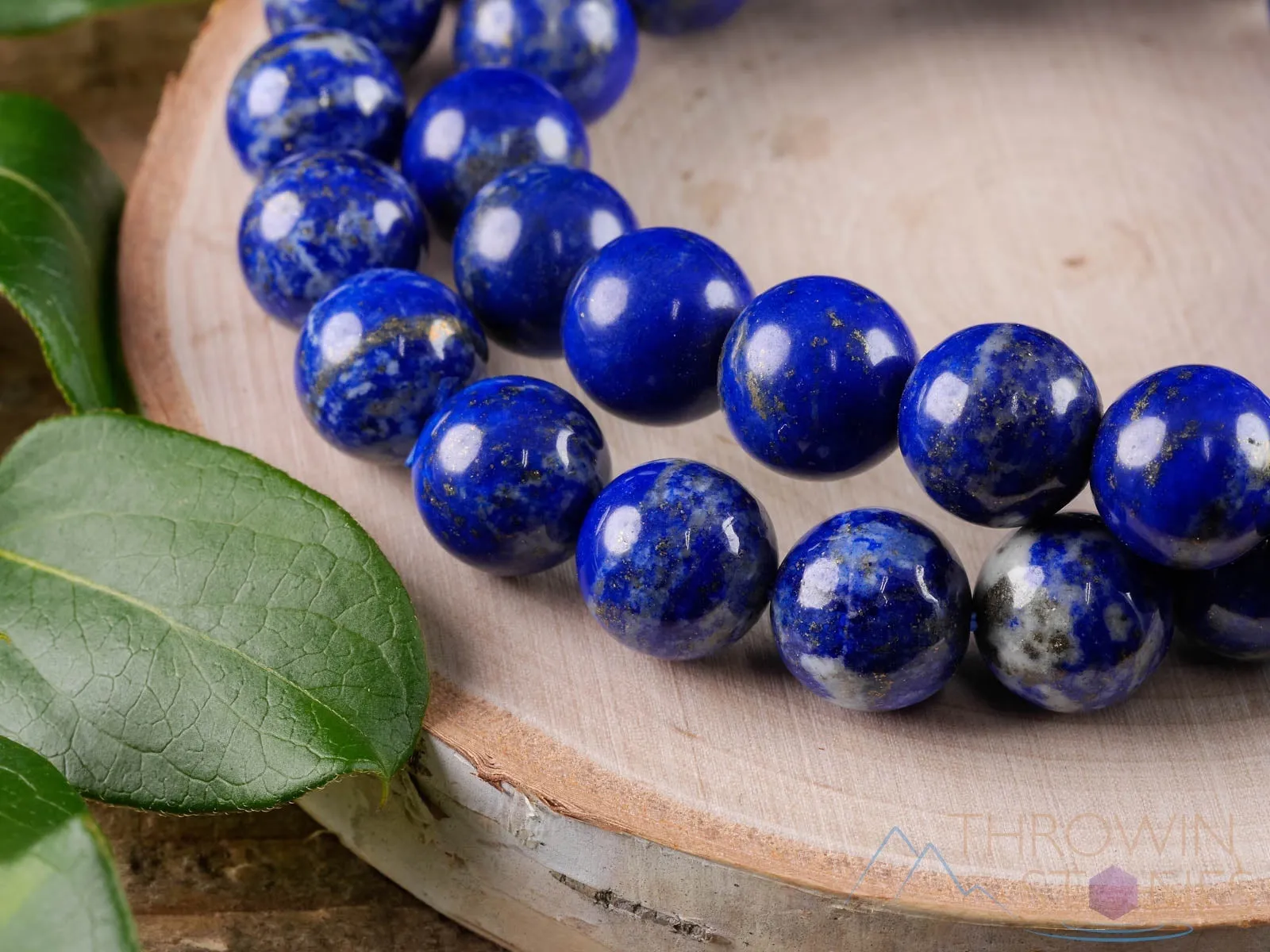 LAPIS LAZULI Crystal Bracelet - Bright Blue, Round Beads - Beaded Bracelet, Handmade Jewelry, Healing Crystal Bracelet,  E0592