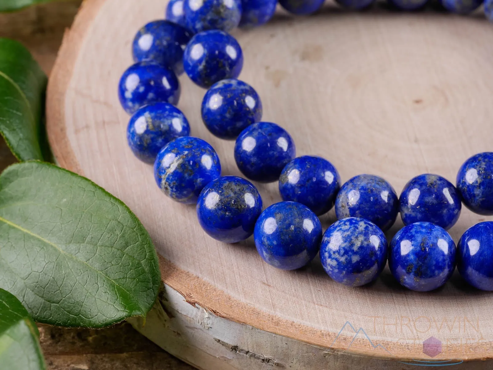 LAPIS LAZULI Crystal Bracelet - Bright Blue, Round Beads - Beaded Bracelet, Handmade Jewelry, Healing Crystal Bracelet,  E0592