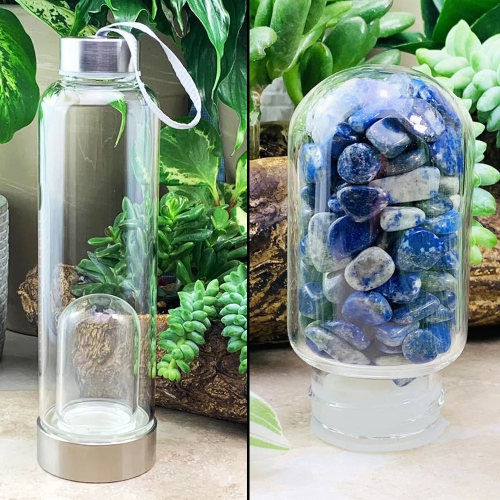 Lapis Lazuli Gem Pod Water Bottle 💧 PROMO SALE