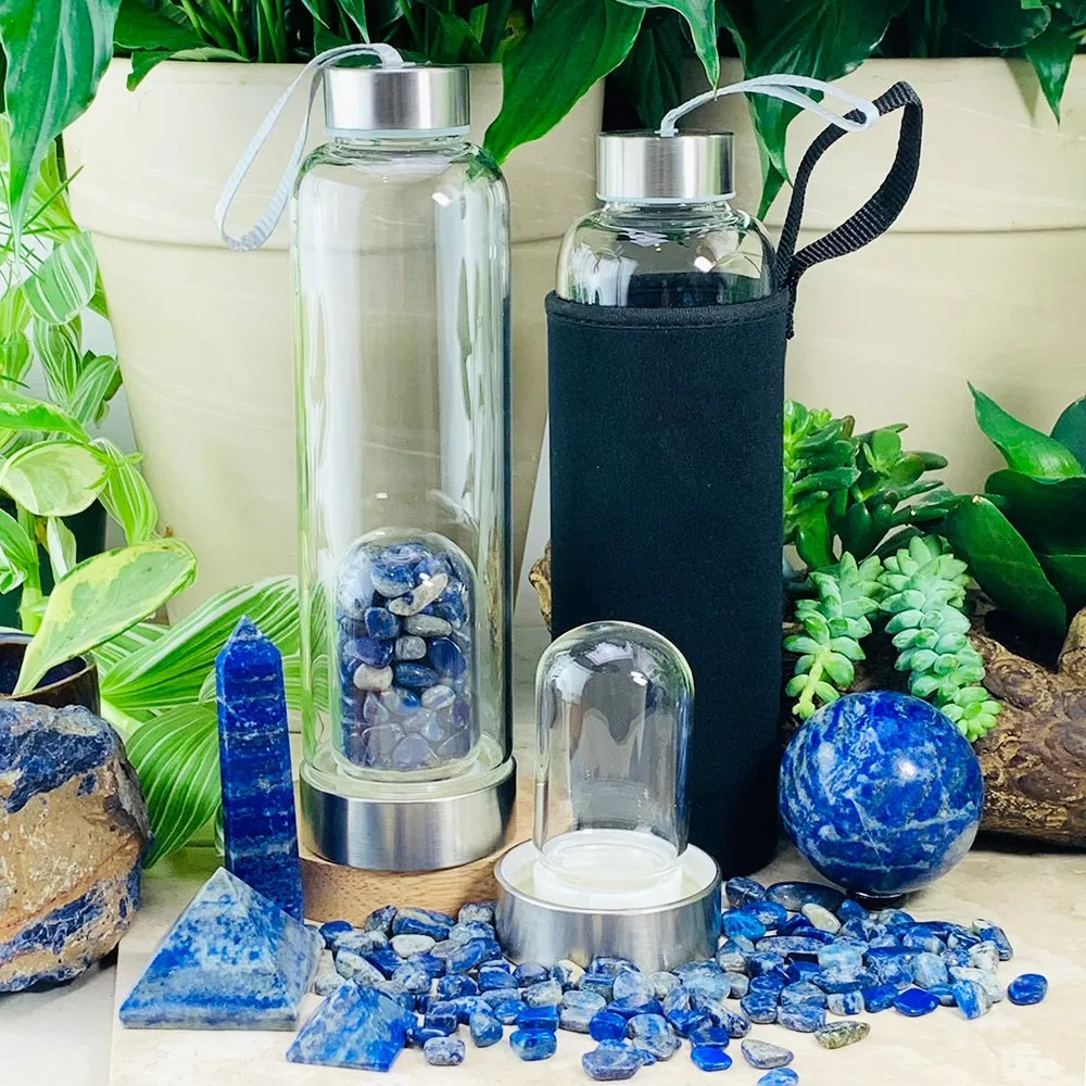 Lapis Lazuli Gem Pod Water Bottle 💧 PROMO SALE