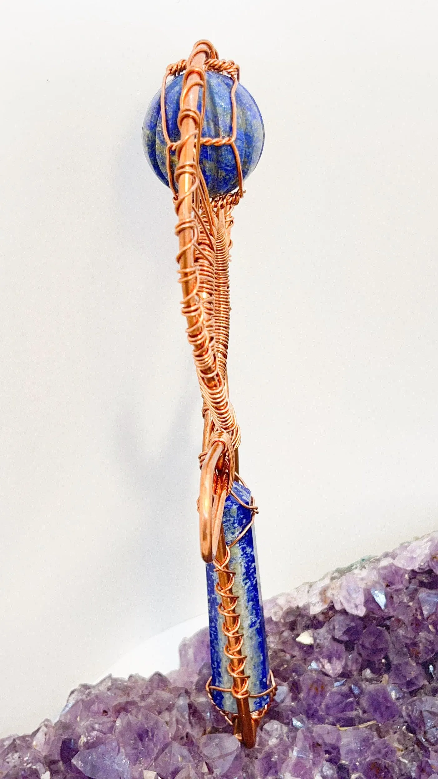 Lapis Lazuli Handheld Ankh