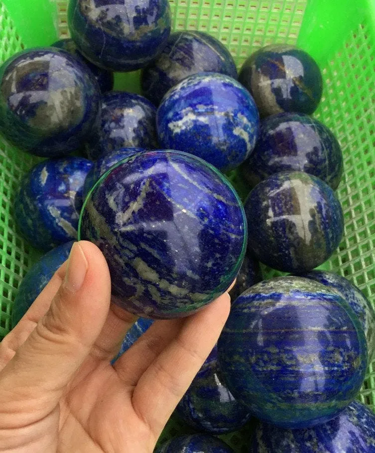 Lapis lazuli sphere, Polished Lapis Lazuli ball, Meditation ball, Unique ball, Natural Crystal Sphere Stone, Divination ball,Christmas gift