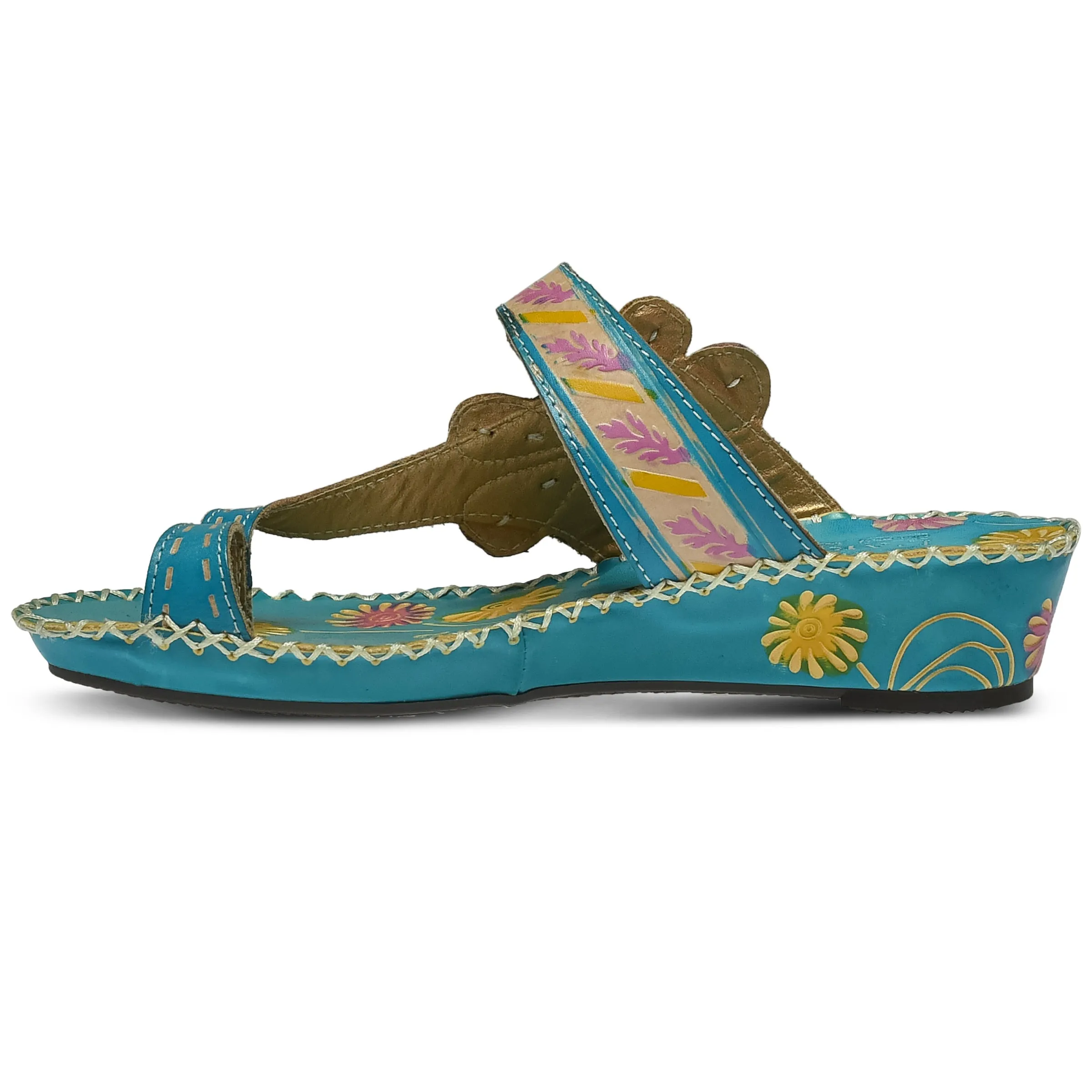 L'ARTISTE SANTORINI SLIDE SANDAL