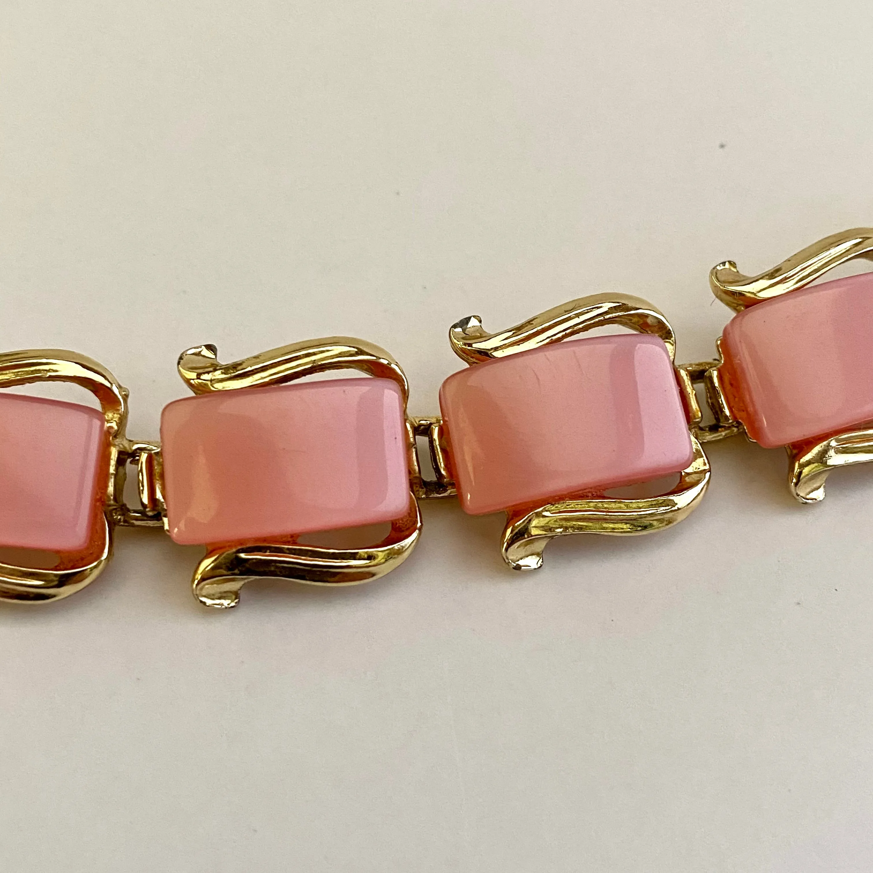 Late 50s/ Early 60s Pink Lucite Bracelet