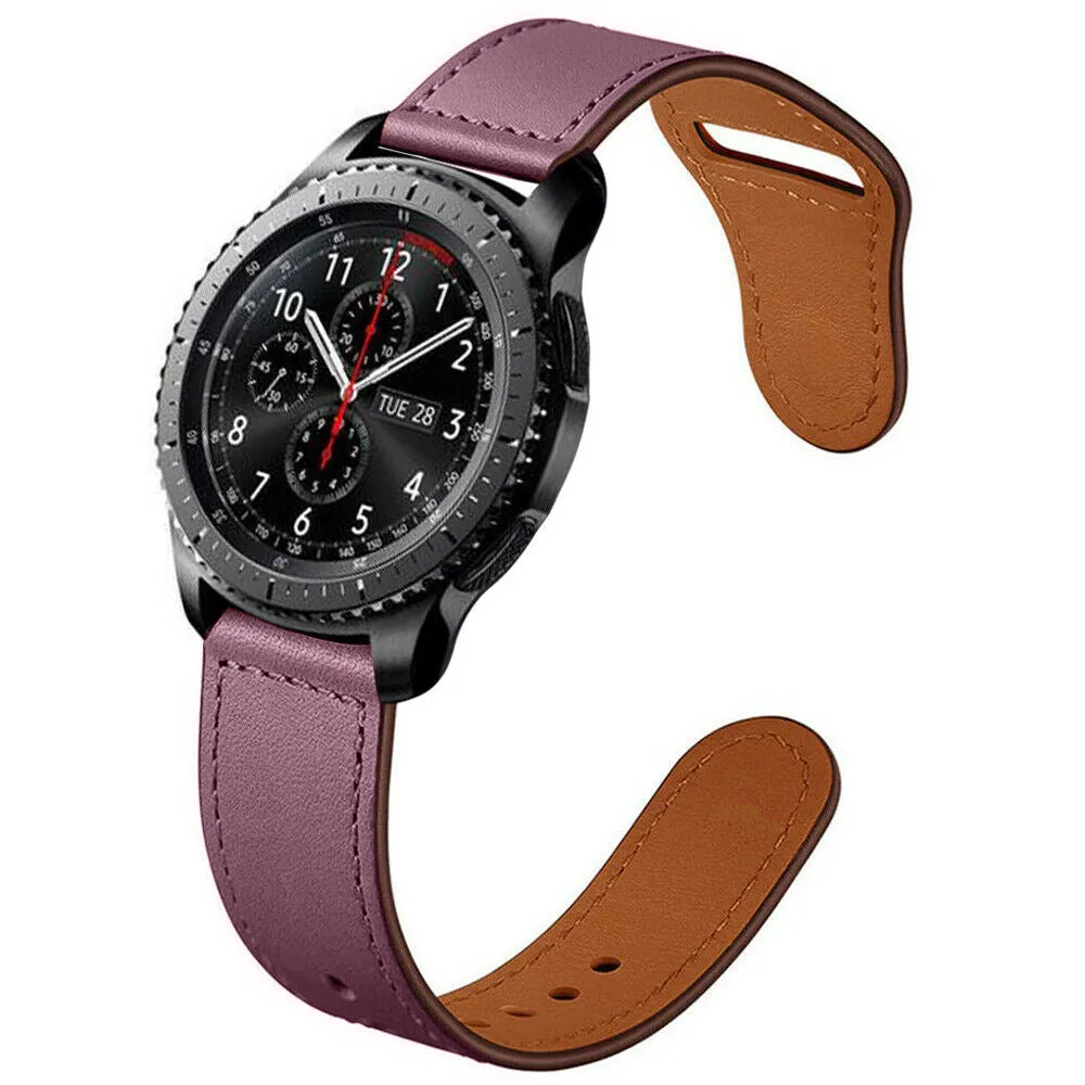 Leather strap for Samsung Huawei Samsung Galaxy Active-22mm