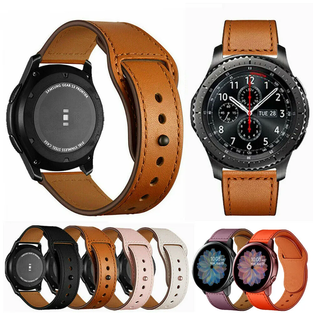 Leather strap for Samsung Huawei Samsung Galaxy Active-22mm