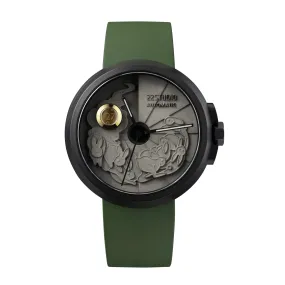 Limited Rabbit Edition Concrete Watch Automatic_Moss green