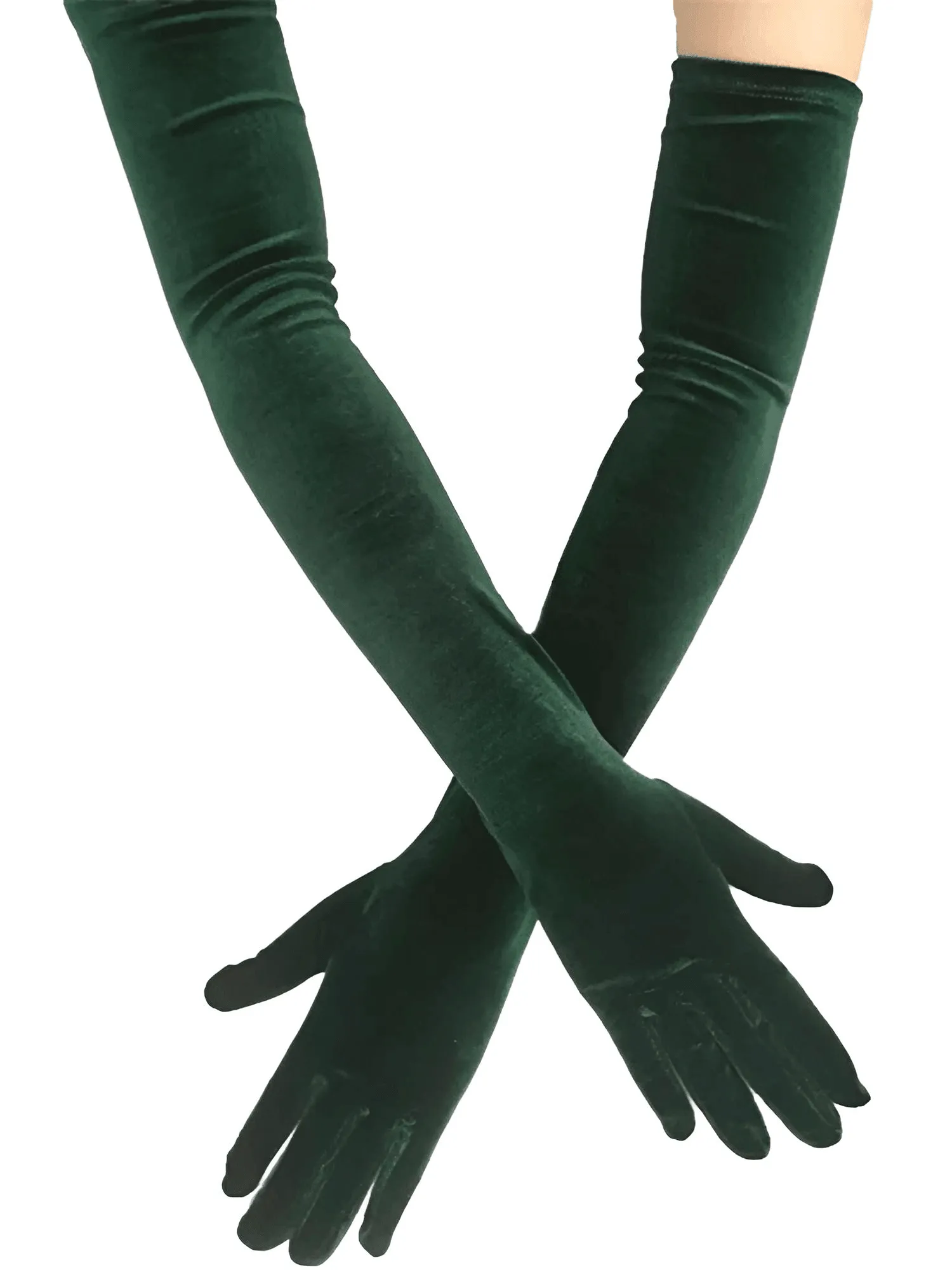 Long Velvet Dinner Dress Gloves For Women