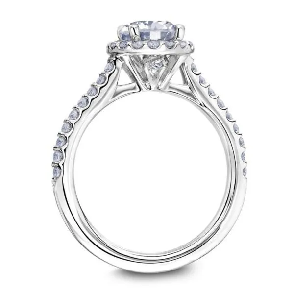 Luminaire Oval Halo Engagement Ring