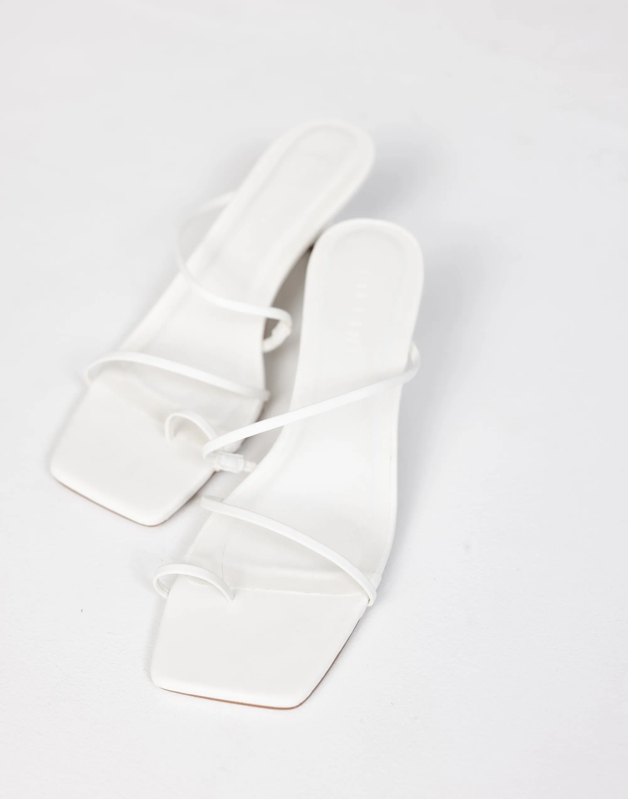 Mabel Heels (White) - By Billini