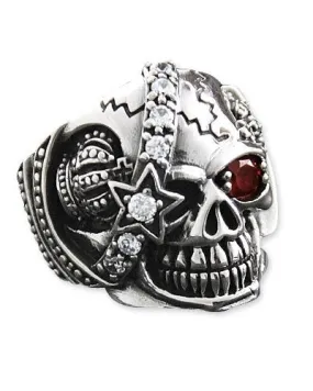 MACHINE SKULL STEEL RING