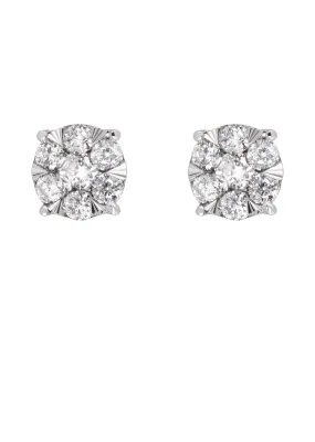 Mens Stud Diamond Earrings | 0.33 Carats 14K Yellow Gold