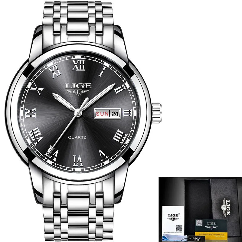 Men's Watch, Quartz Watch, Steel Band Watch