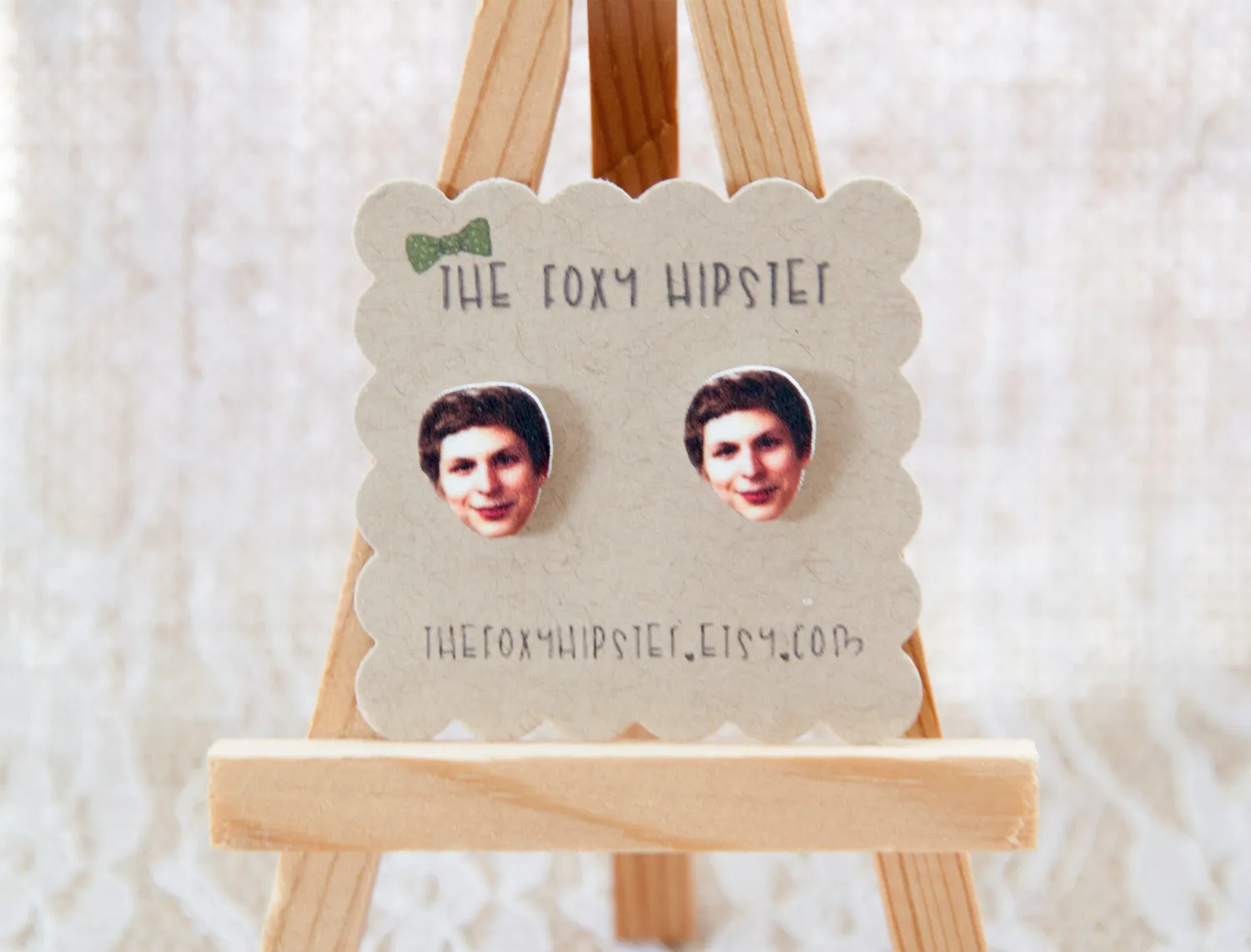 Michael Cera Inspired Stud Earrings