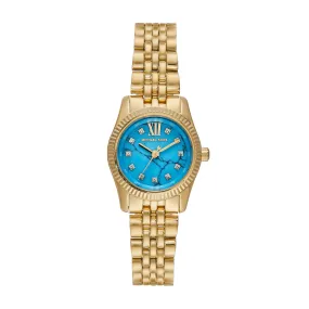 Michael Kors Lexington Three-Hand Gold-Tone Stainless Steel Watch MK4813