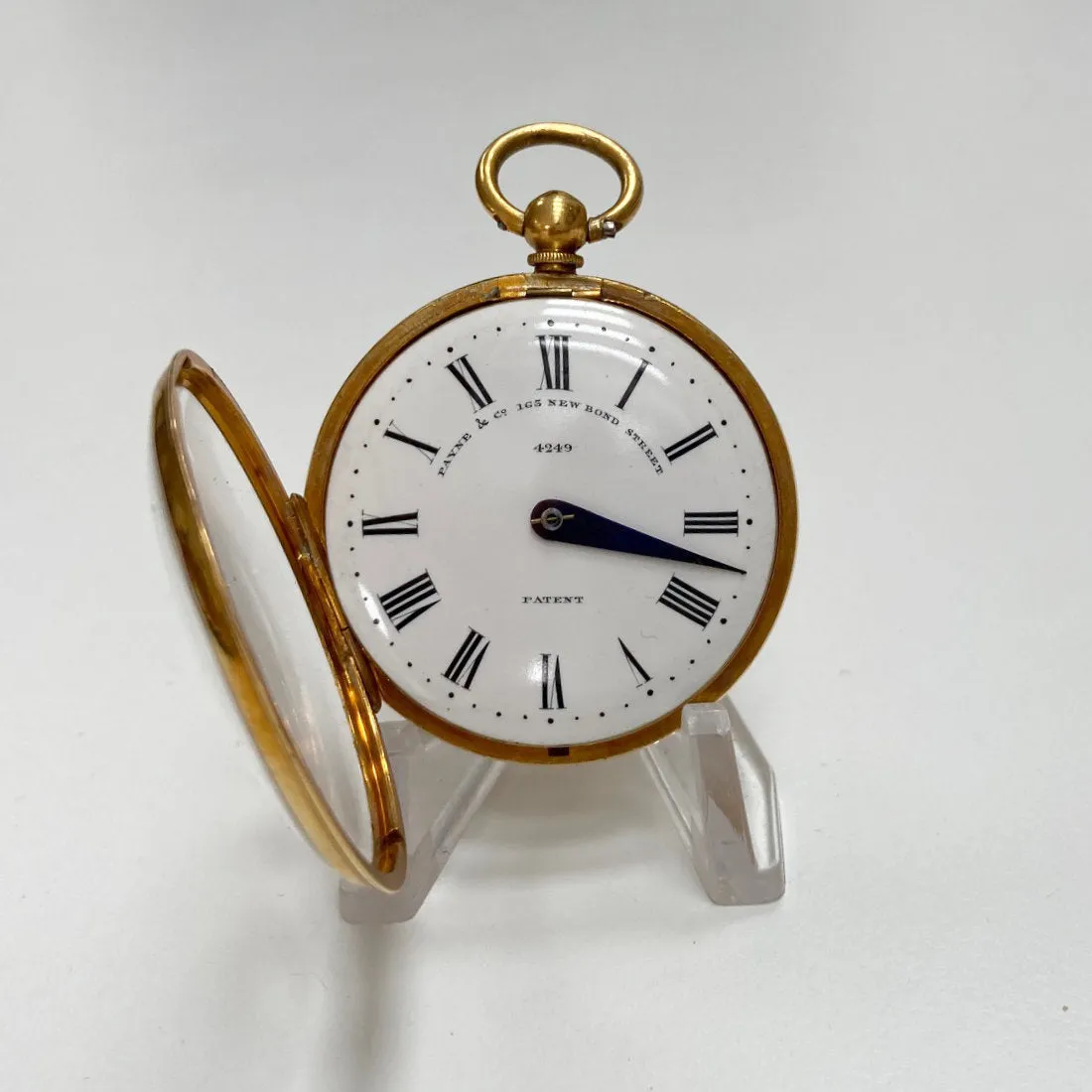 Mid Victorian Gilt Cased Patent Pedometer by Payne & Co London