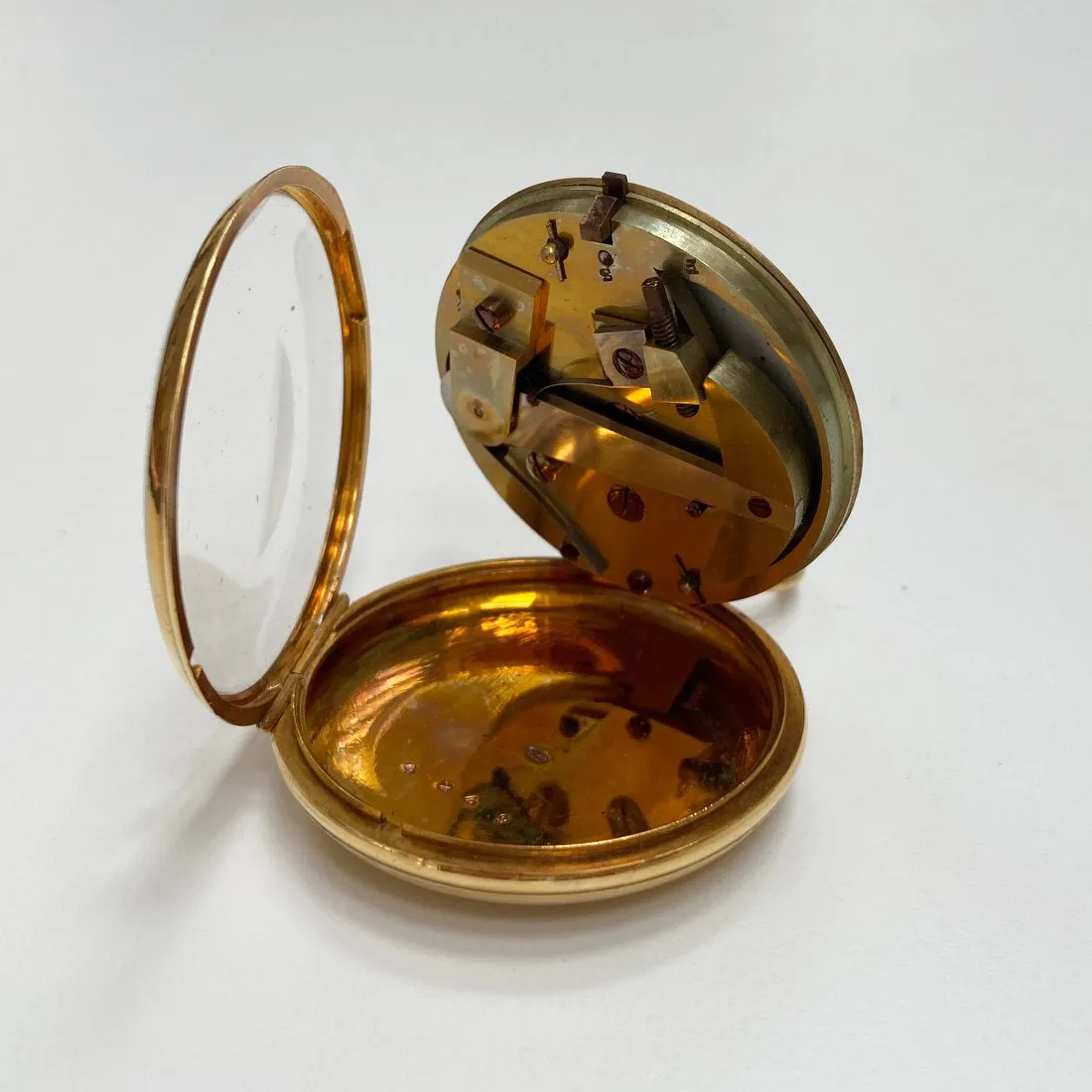 Mid Victorian Gilt Cased Patent Pedometer by Payne & Co London