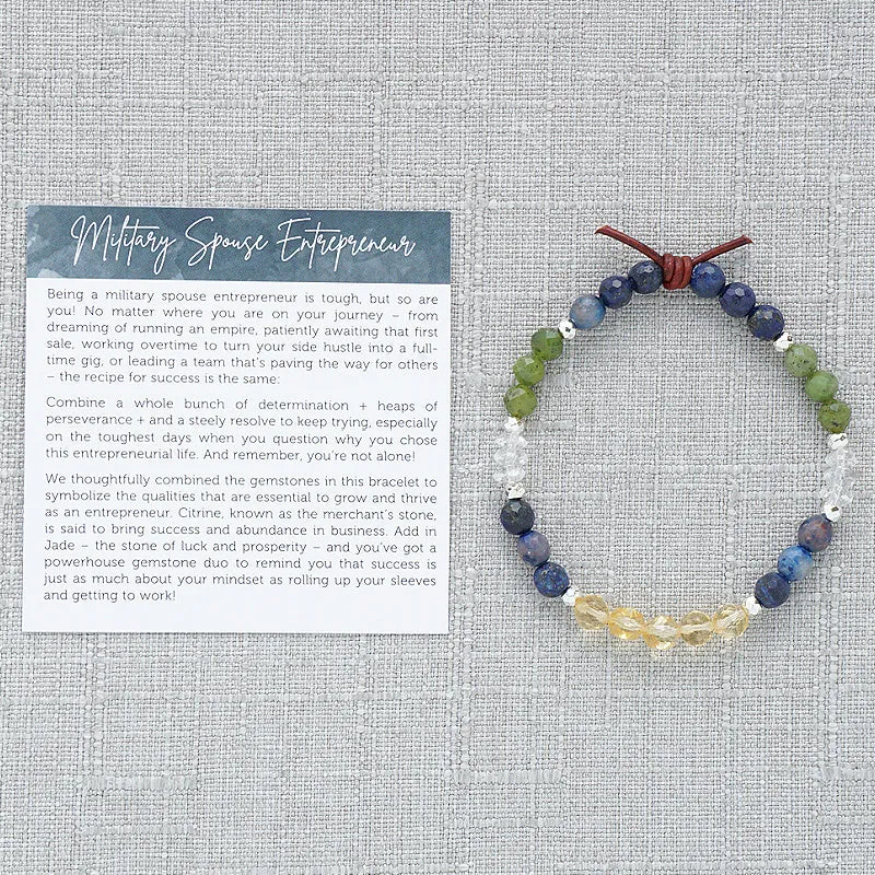 Military Spouse Entrepreneur Mini Bracelet