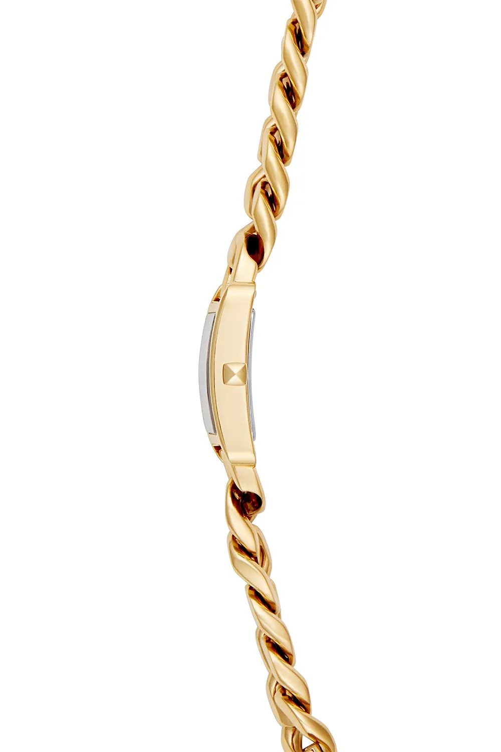 Moment Gold Tone Chain Bracelet Watch, 19x30MM