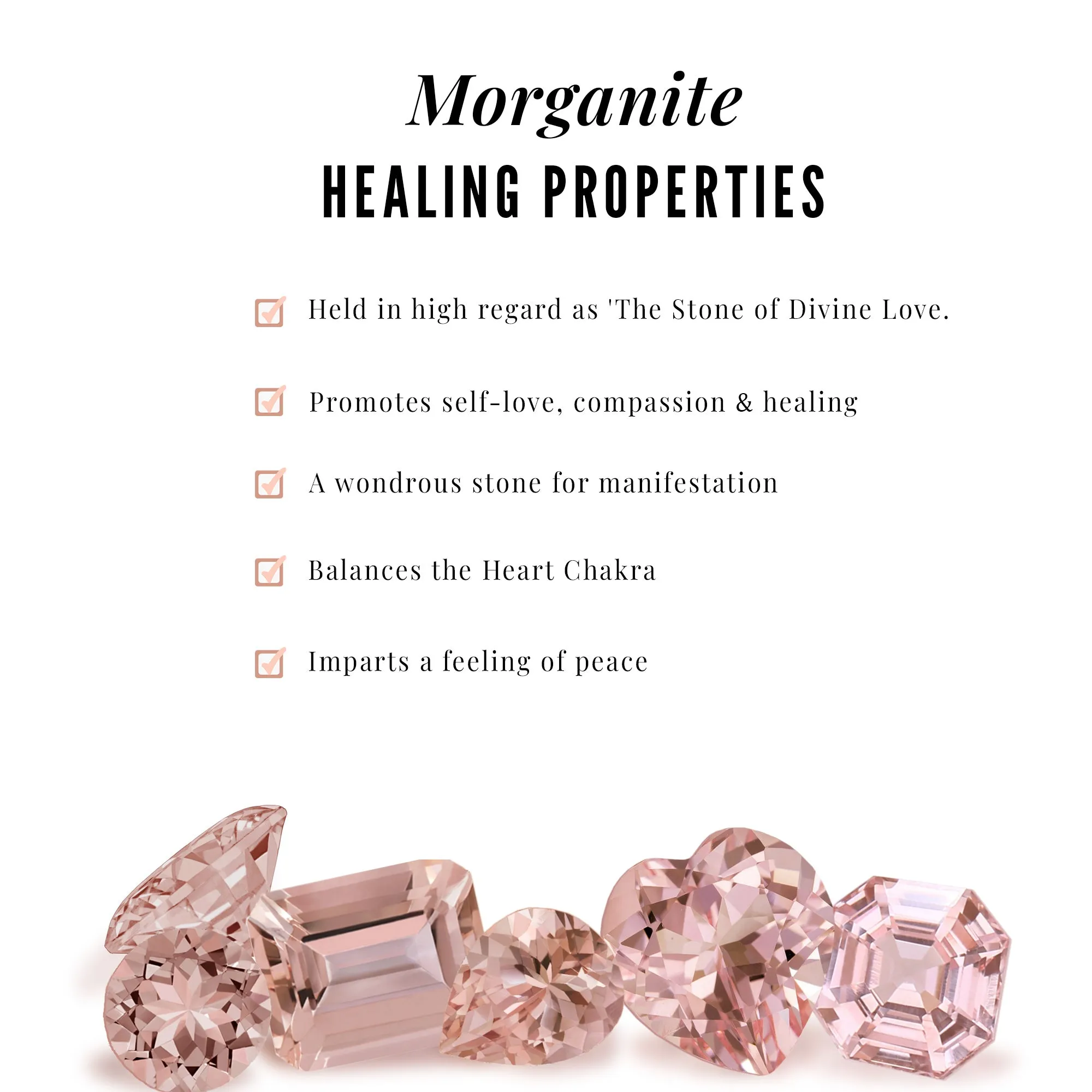 Morganite and Diamond Beaded Ring Set