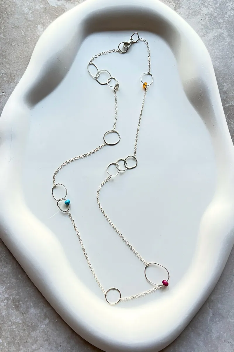 Multi Media Lightweight Necklace