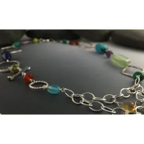 Multi-Stone Beaded Necklace