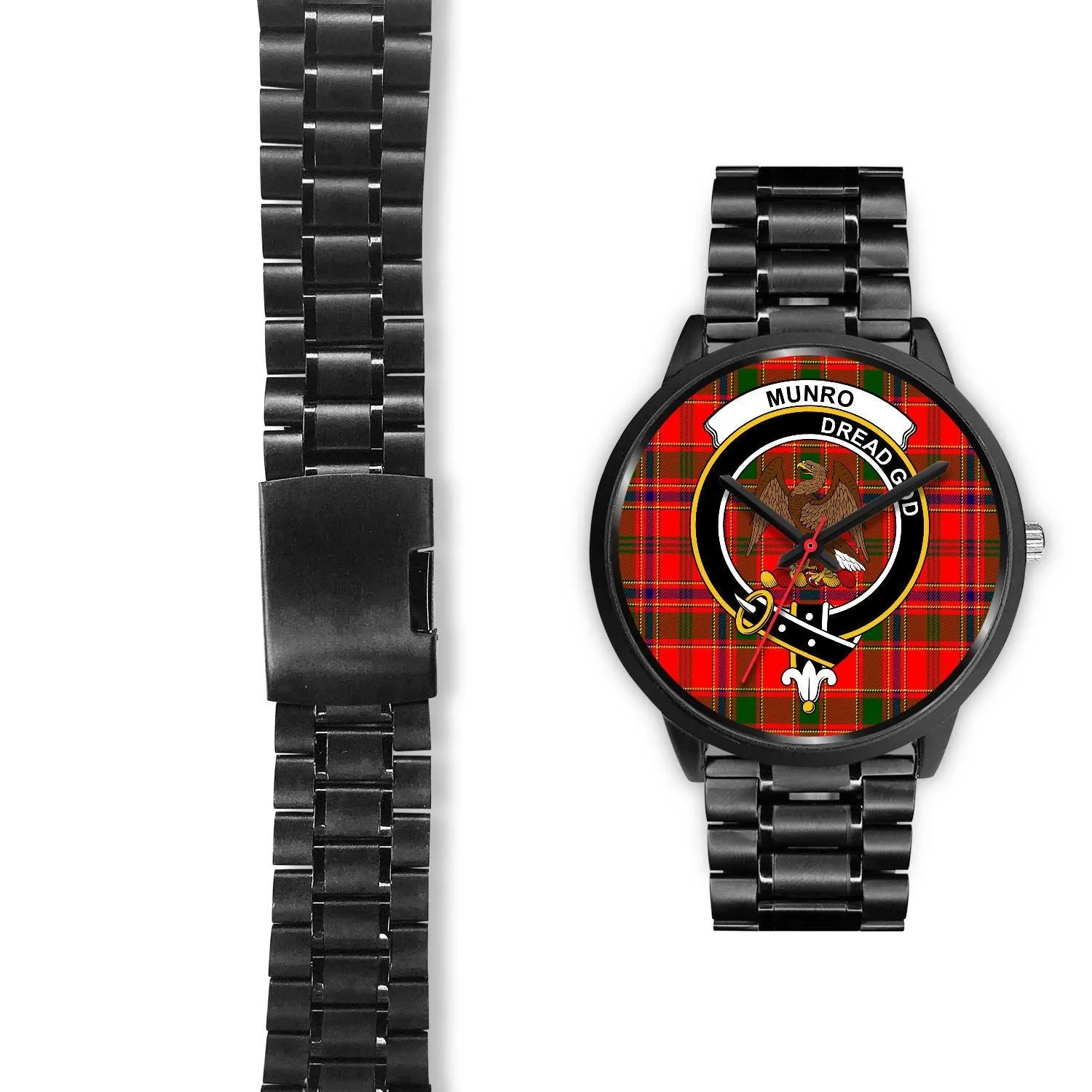 Munro Modern Clan Badge Tartan Black Watch