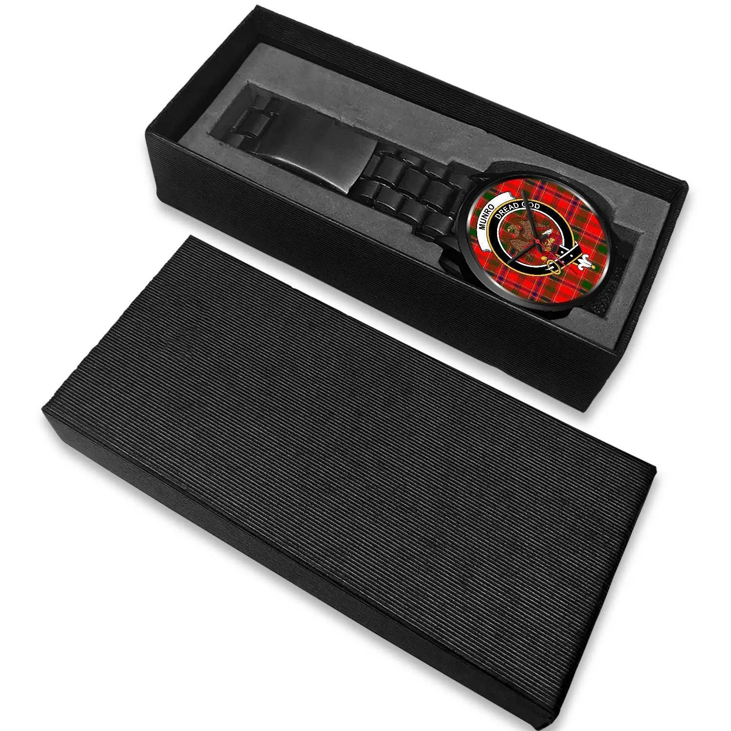 Munro Modern Clan Badge Tartan Black Watch