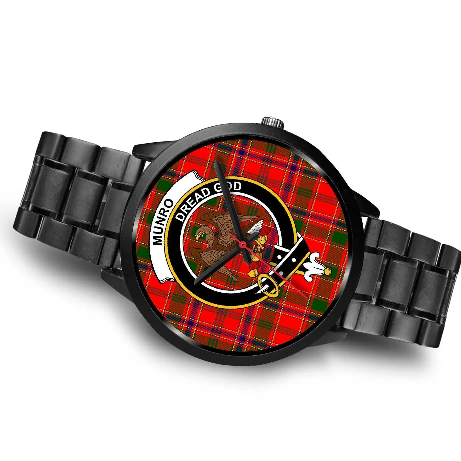 Munro Modern Clan Badge Tartan Black Watch