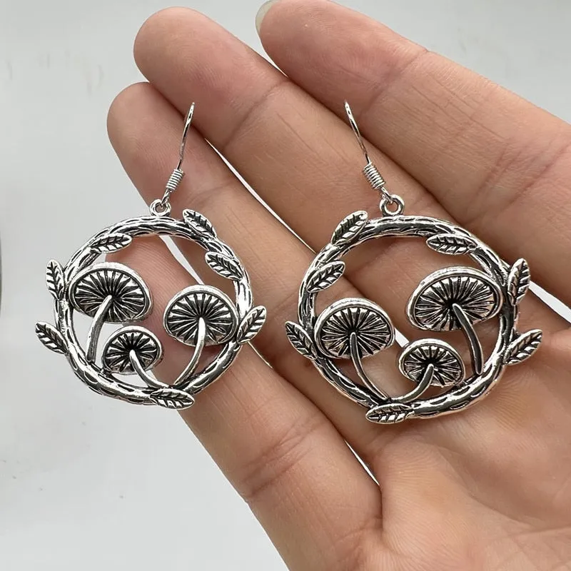 Mushroom Pendant Earrings