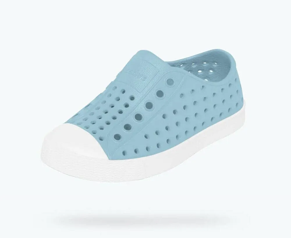 NATIVE Jefferson Child Shoes Sky Blue/Shell White