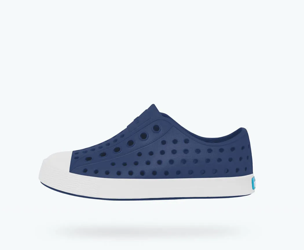 Native Shoes - Jefferson Kids-Regatta Blue/Shell White