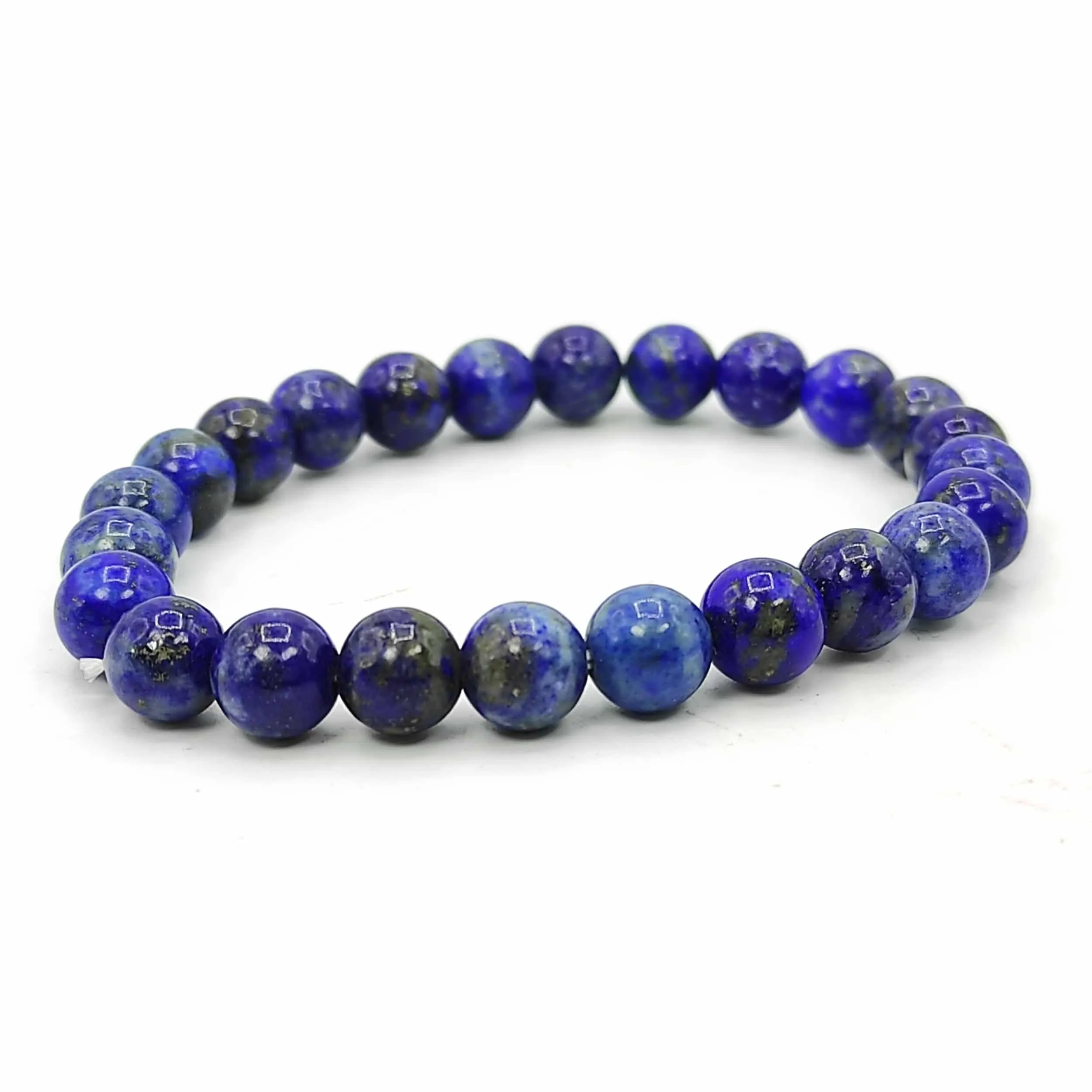 Natural Gemstone Lapis Lazuli Crystal 6mm Beads AAA Unisex Bracelet Energized