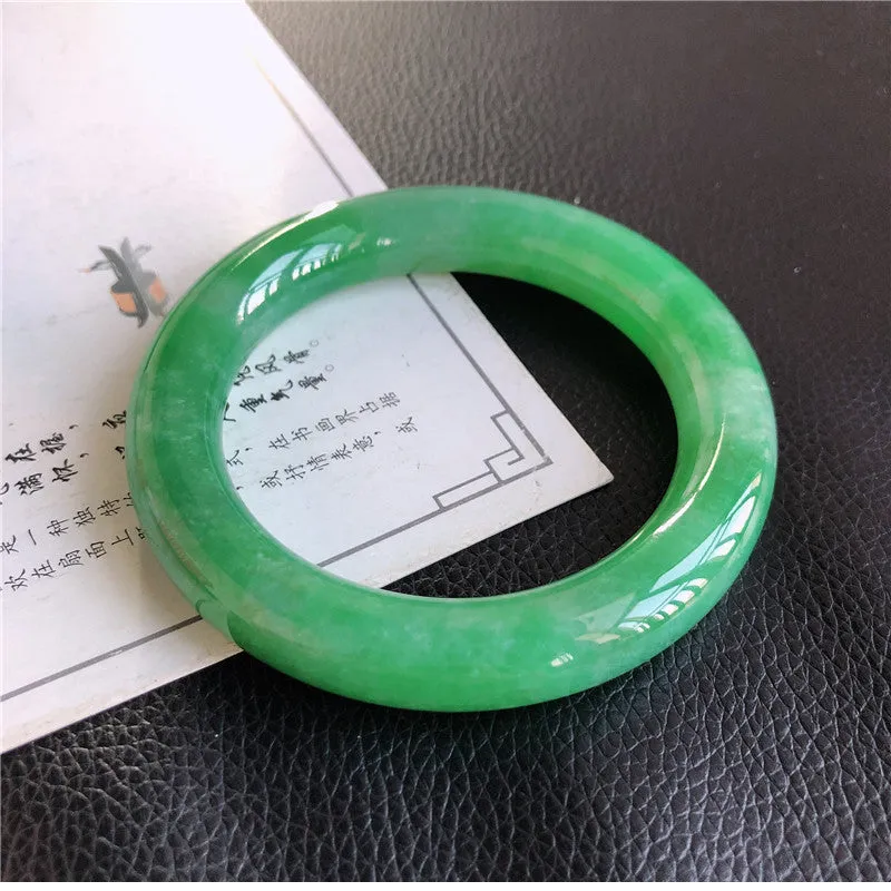 Natural Jade Bangle Jadeite Bangle Internal Diameter 57.5mm 00771