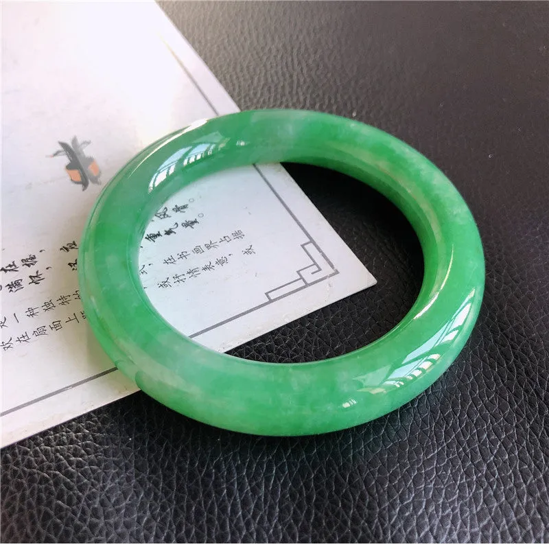 Natural Jade Bangle Jadeite Bangle Internal Diameter 57.5mm 00771